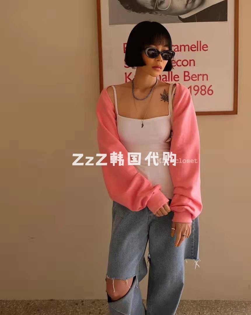 (two) ZzZ Korea Dongdaemun Spring Festival Pure Color Short Style Cape clothed jacket 2002