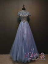 Beijing rental annual banquet party host dress Party building activities Chinese host lady dress