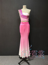 Dai dance costume art test student solo dance suit pink Dai fishtail skirt Beijing custom rental rental