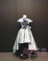 Rental children dress dress dress girl mop floor long dress Princess dress little girl evening dress catwalk piano performance suit