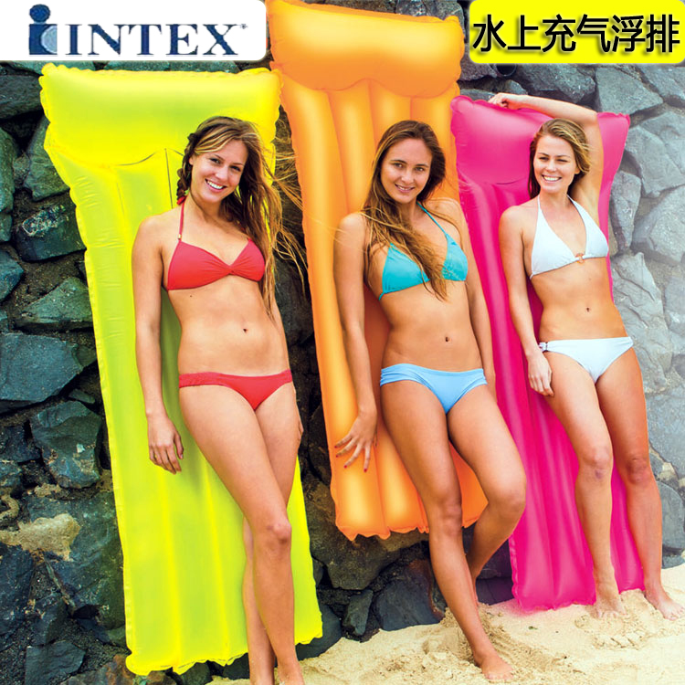 INTEX float row 59717 Fluorescent float row Adult inflatable recliner floating bed Floating float tool