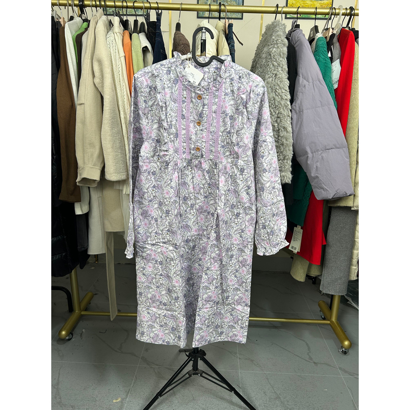 100% Cotton Women's Pajamas with Brushed Fabric, Size m 2XL, Number 9090