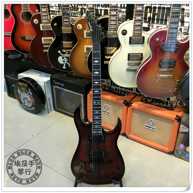 Special Price Rock Punk Painted Personality Rock Skull Heavy Metal Electric Guitar Beginue Entry-level Instruments