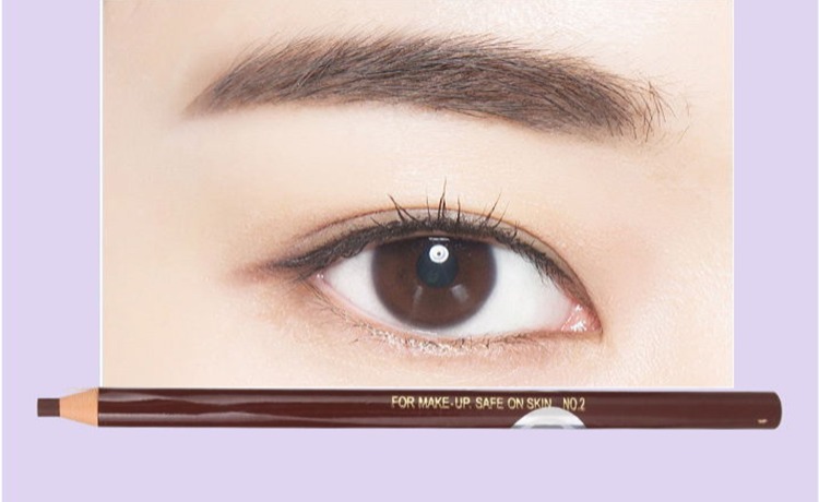 Authentic Hengsi 1818 kéo bút chì lông mày không thấm nước và mồ hôi không đánh dấu lâu dài không làm nhòe bột từ người mới bắt đầu - Bút chì lông mày / Bột / Stick chì kẻ mày shu uemura