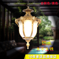 Garden lamp garden villa lamp outdoor grape rack chandelier waterproof Pavilion chandelier antique European style corridor lamp