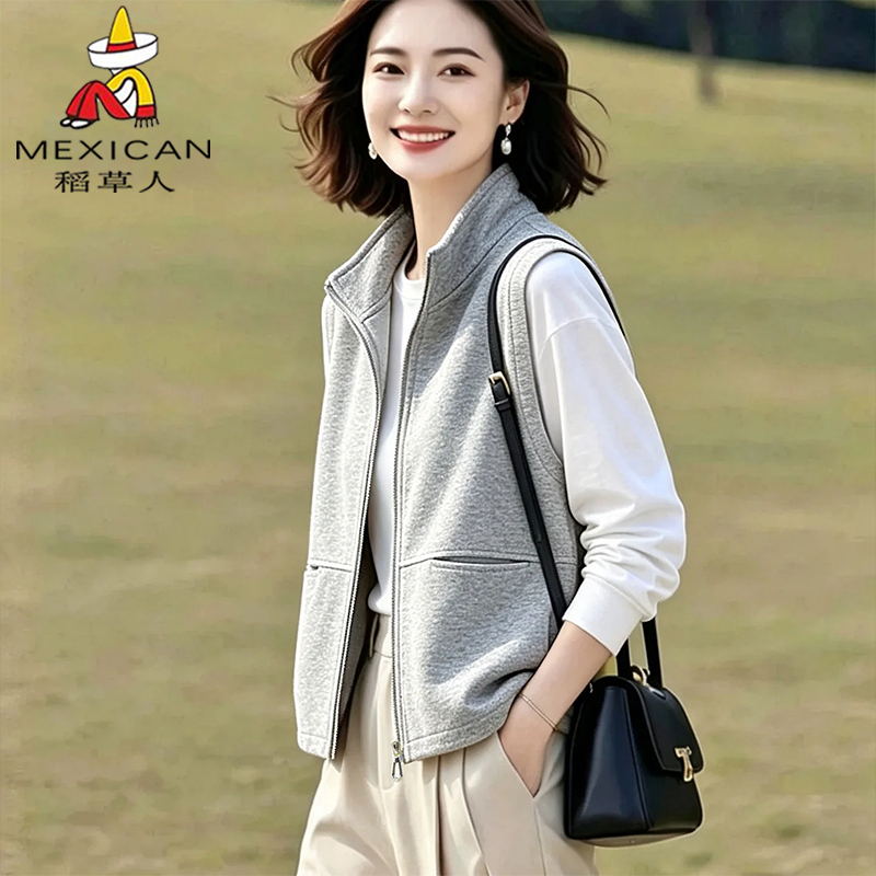 Scarecrow Vest for Women 2026 New Spring and Autumn Fashionable Versatile Stylish Slimming Sleeveless Jacket