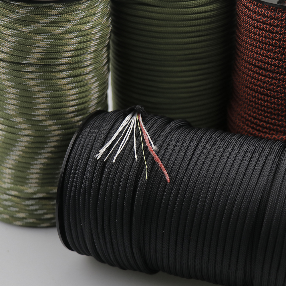 Military regulation 550 field multi-function 10-core 100-meter umbrella rope outdoor rescue ignition rope EDC tool Paracord