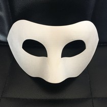 White mask eco-friendly pulp mask hand-painted mask half-face mask Zorro mask Thickened Dressing Balls