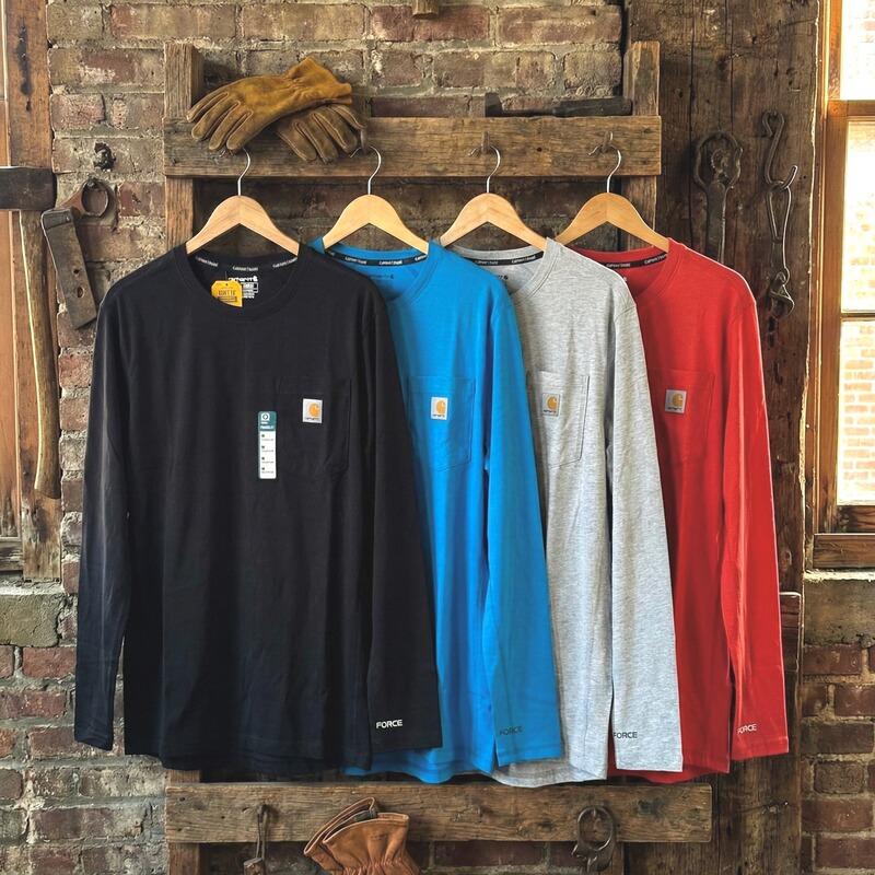 Carhartt Main Line Force Long Sleeve T-Shirt for Men, Sun Protection, Quick-Drying, Breathable, Anti-Stain 104617 Carhartt Main Line Force Long Sleeve T-Shirt for Men, Sun Protection, Quick-Drying, Breathable, Anti-Stain 104617
