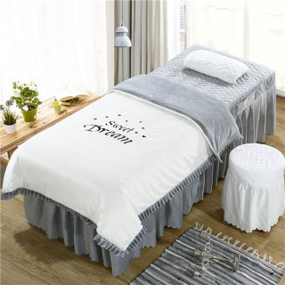 European embroidery winter thickened spa beauty bedspread