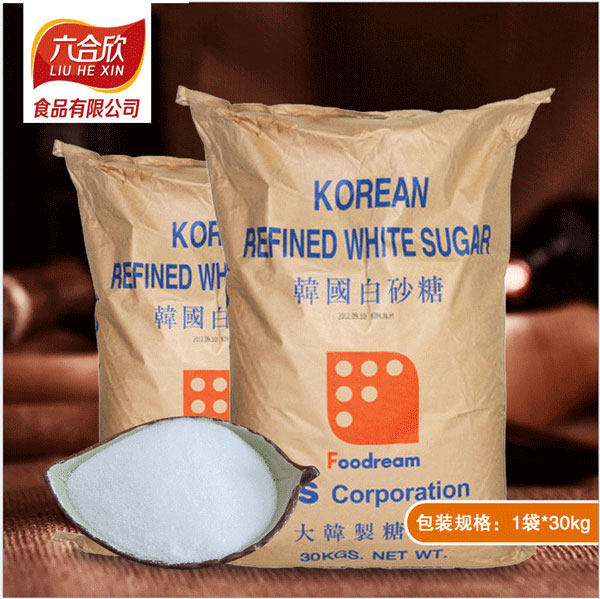 Original clothes TS Korea young granulated sugar 30Kg Korea imported white granulated sugar refined granulated granulated sugar