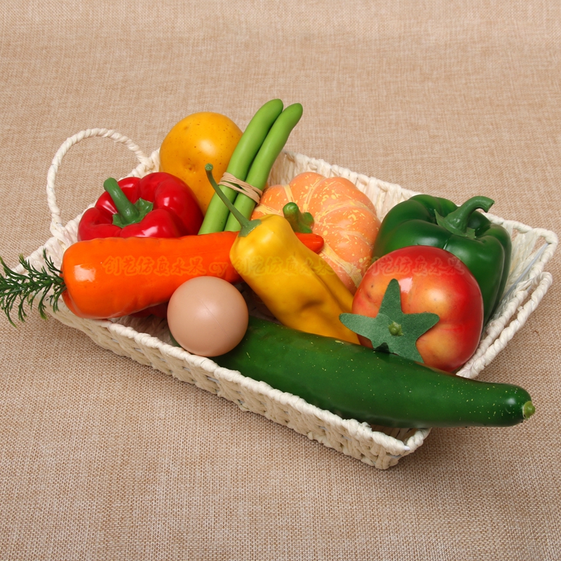 Simulation Fruit Fake Vegetable Suit Model Living Room Swing Piece Home Overall Cupboard Kitchen Adornment Photography Props