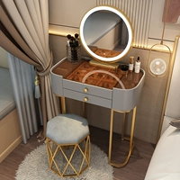 Серый 60 стеклянный таблица+зеркало+птичье гнездо