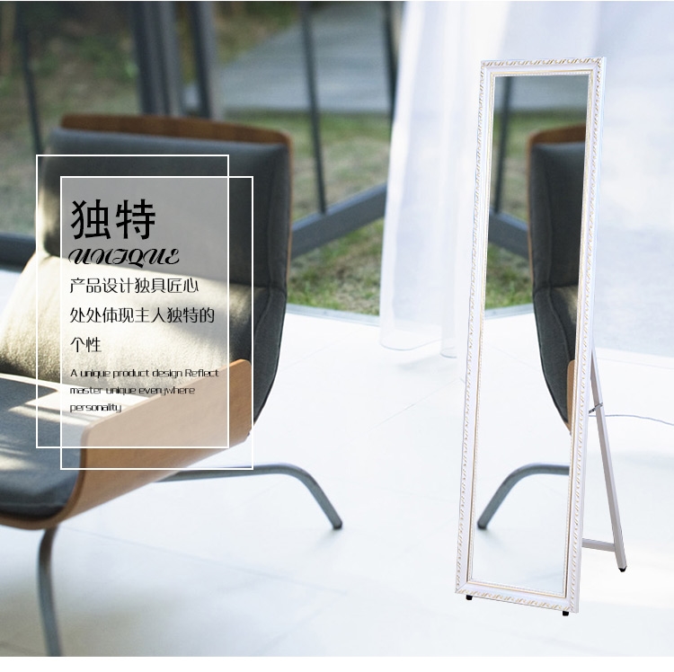 Gương bán quần áo có gương sàn mỏng gương dài cửa hàng quần áo nữ cửa hàng gương lớn hiển thị chân dài siêu mỏng - Gương gương trang điểm để bàn