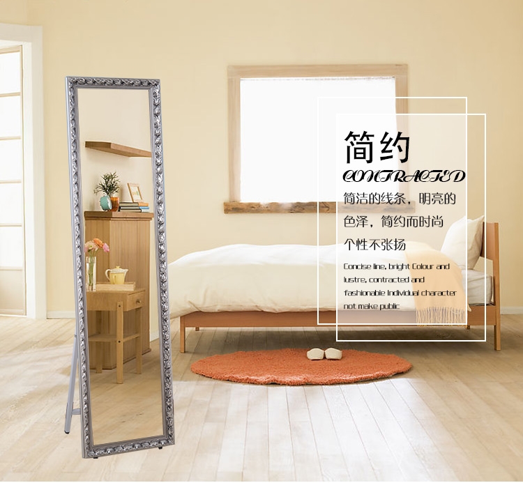 Gương bán quần áo có gương sàn mỏng gương dài cửa hàng quần áo nữ cửa hàng gương lớn hiển thị chân dài siêu mỏng - Gương gương trang điểm để bàn