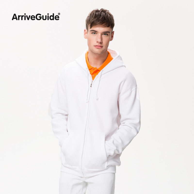 Autumn and winter hooded zipper sweatshirt men's and women's cardigan class clothes custom activity clothes team clothes advertising shirt print LOGO