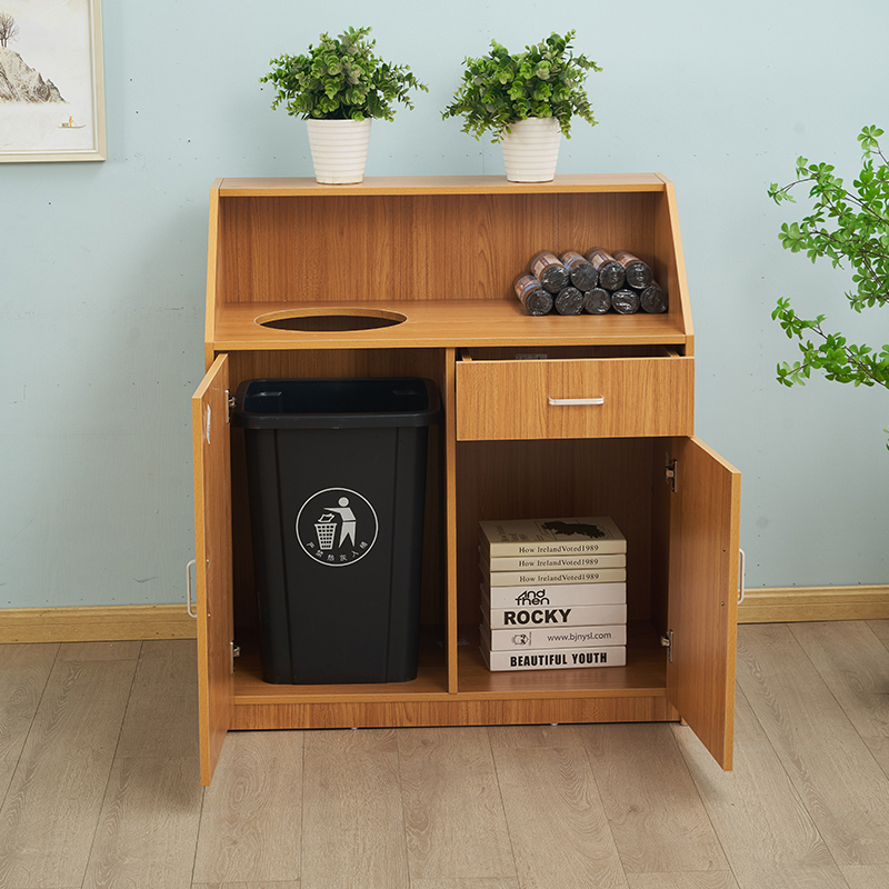 Large Shopping Mall Burger Hotel Burger Restaurant Mcdonald's Kfc Restaurant Trash Can Cabinet Commercial Catering Garbage Bin