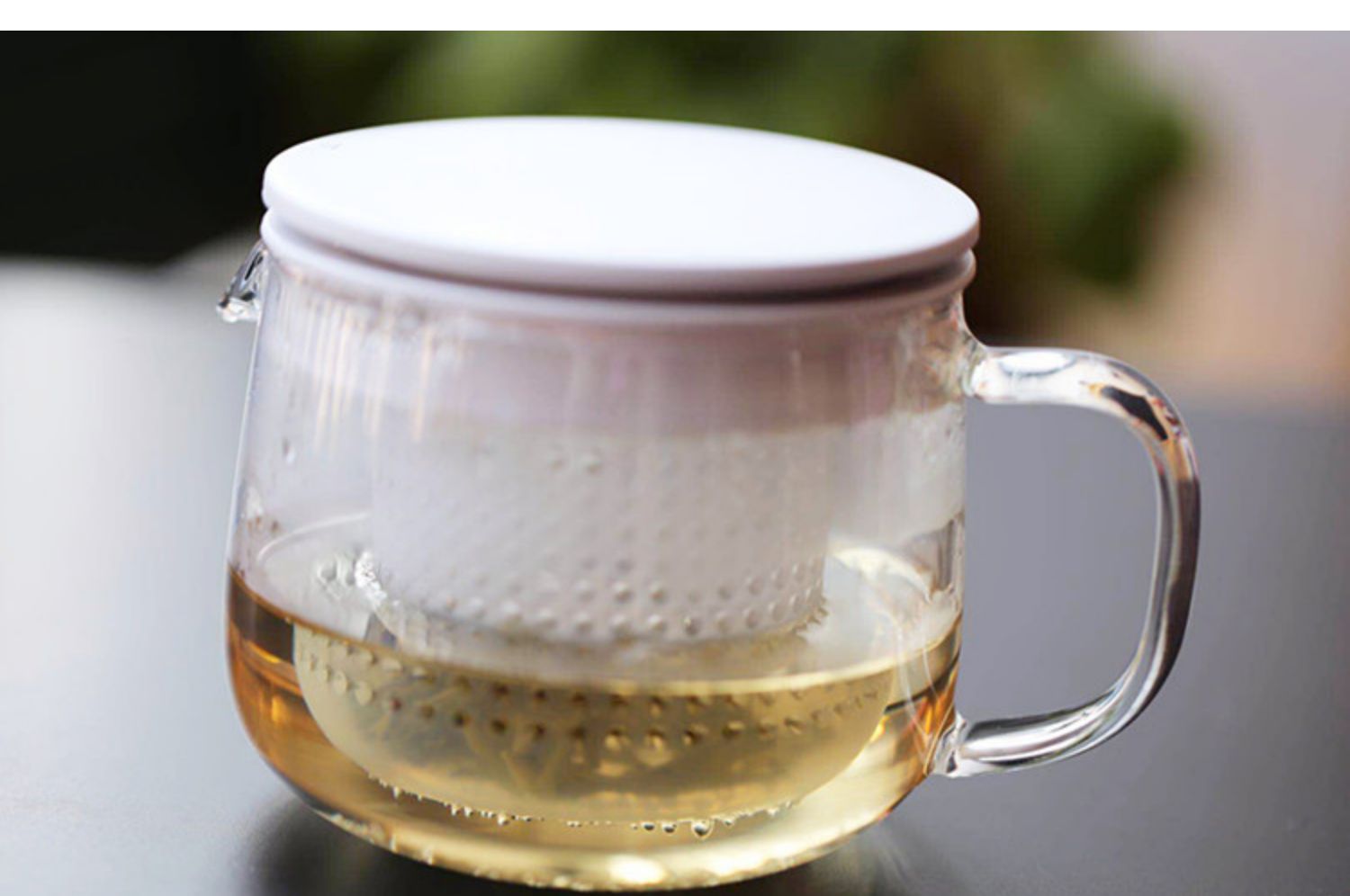 MUJI ấm trà thủy tinh kiểu Nhật dày đặt ấm trà thủy tinh dày chịu nhiệt - Trà sứ bình pha trà giữ nhiệt