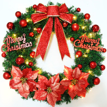 Christmas wreath 40 50 60 80CM Christmas tree festival decorations golden red rattan package wreath door hanging