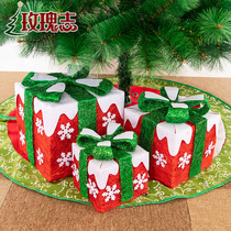 Hemp gift box Christmas gift box Christmas gift decoration gift package Christmas decorations gift box Christmas tree package