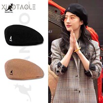 Japan kangol hat Kangaroo Berehat stars the same way forward cap autumn winter men and women wool painter hat