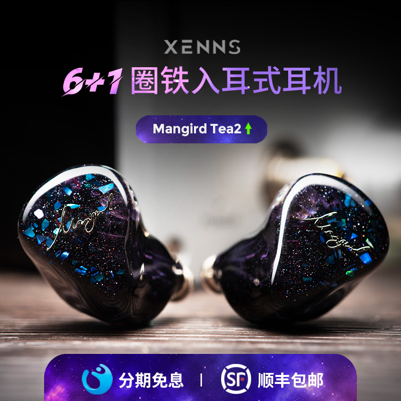 Mangird Tea2 lap iron headphones in the ear type HIFI custom stage to listen to the iron fever string