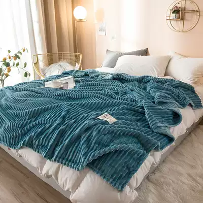 Coral velvet bed single cover blanket Air conditioning blanket Autumn and winter thickened flannel blanket Children's cloud mink blanket