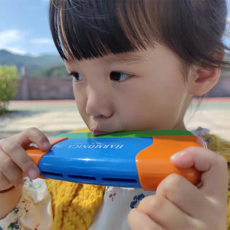 Kindergarten Child Safety Protection Harmonica Toy Baby early to teach music Percussion Instrument Mouth Organ Beginner