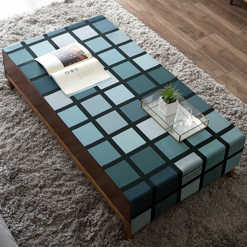Original Design Rubik's Cube Thickened Coffee Table Cover Waterproof Anti-scald Coffee Table Mat Table Mat Tablecloth TV Cabinet Mat