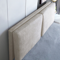 ins wind Nordic suede suede bed by pillow headboard soft bag double mesh red removable washback cushion backrest