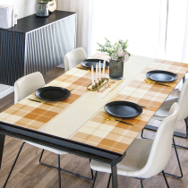 (Leather Table Mat) Anti-fouling anti-scalding anti-scalding anti-wash Home Restaurant Table Terrace Cloth TV Cabinet Table Mat