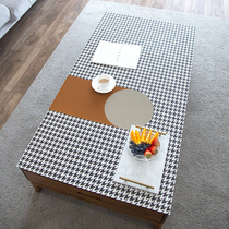 Light and luxurious High sense tea table cushion rectangular round table cloth waterproof and oil-free geometric graphic table cushion