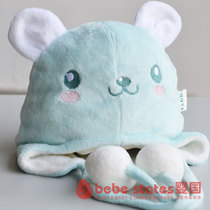 Baby hat Autumn and winter cute super cute ear protection hat Infant female princess 0-3 months 6 male baby modeling fetal hat