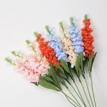 Single violet flower hyacinth flower wedding simulation flower art home floral decoration stage arrangement welcome flower art