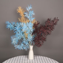 Simulation flower art bamboo leaf wedding decoration grass colorful silk flower fake flower knowing grass wedding hall soft dress flower wedding flower wedding flower