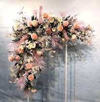 New wedding angle flower hanging flower welcome layout finished flower art Road lead wedding hall layout flower Flower Flower road guide flower Flower Flower