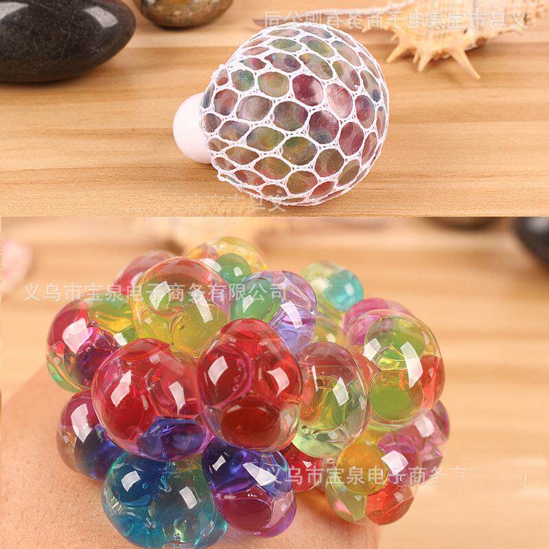 Unzip crystal ball Pinch bubble pinch ball Whole person squeeze intelligence color bead ball Soft glue Egg laying chicken vomit egg silicone