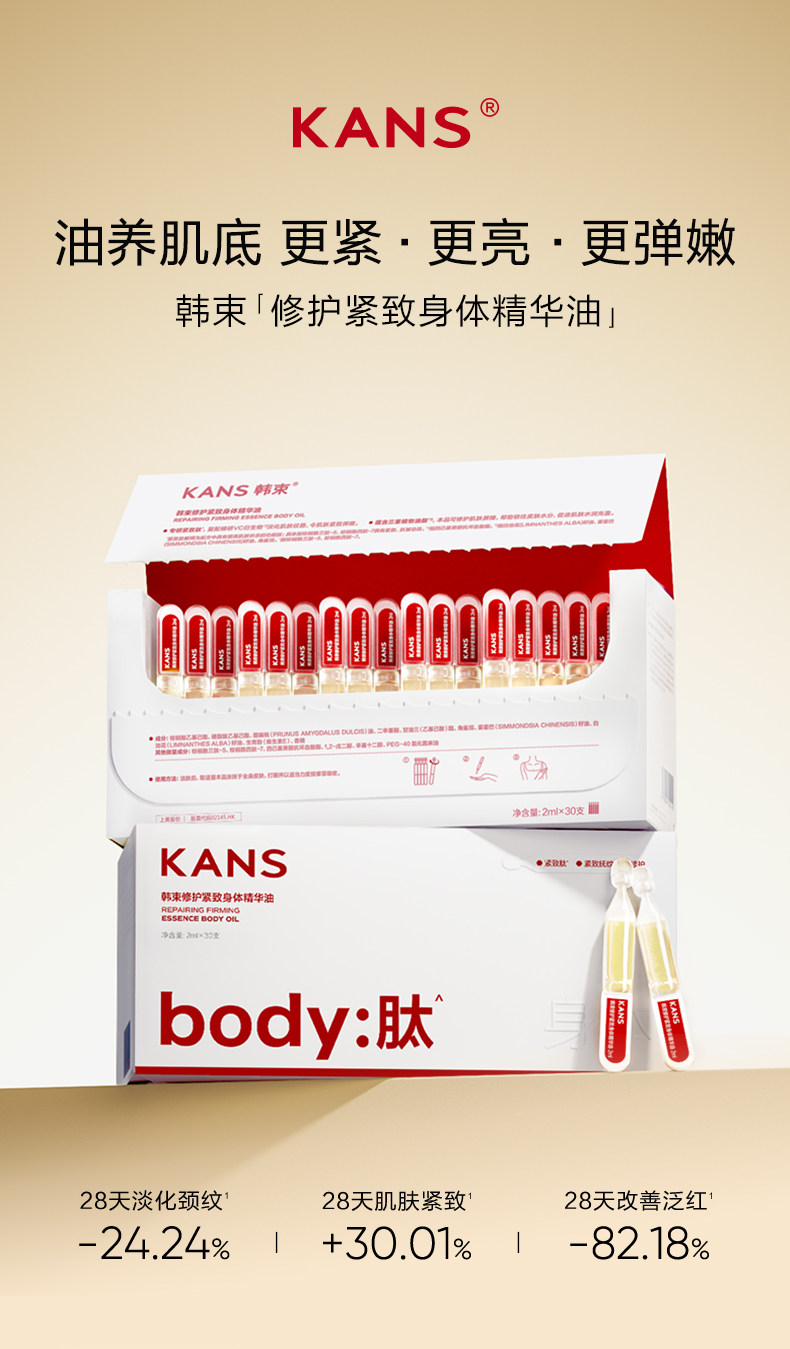 【中国直邮】 韩束 美白身体乳 保湿滋润女皮肤干燥烟酰胺亮白瓶精华液润肤露留香 250ml