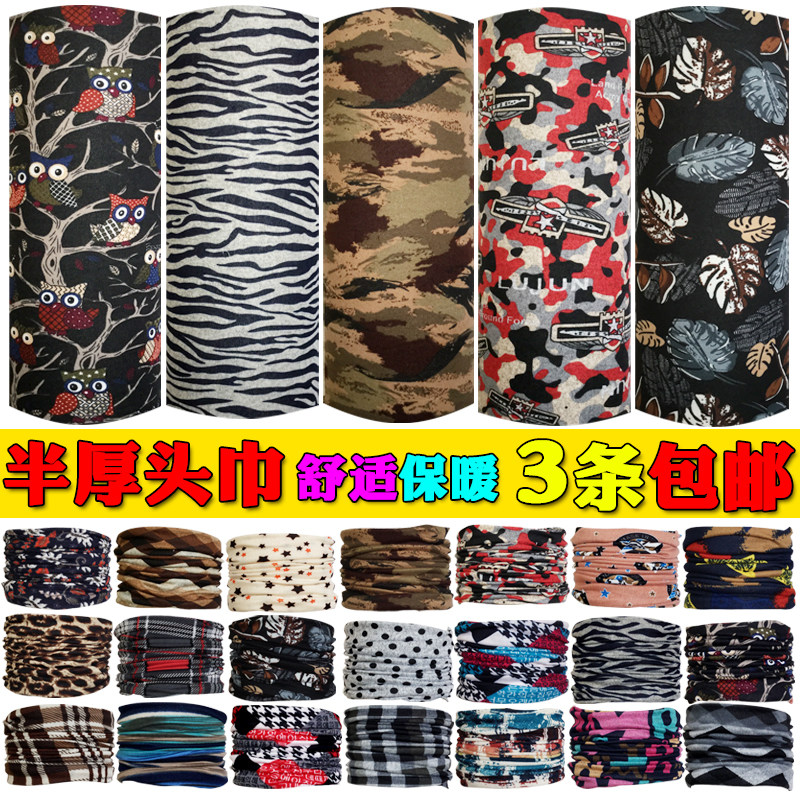 Autumn and winter warm and thick magic headscarf imitation cashmere outdoor scarf cover men and women riding windproof head cover mask