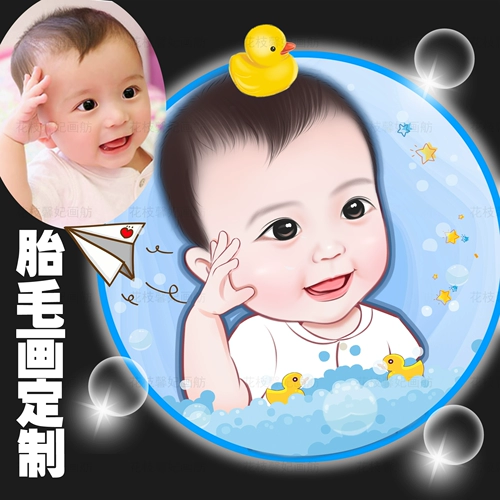 Мультяшная памятная шерстяная картина для новорожденных, «сделай сам», ручная роспись, делается под заказ