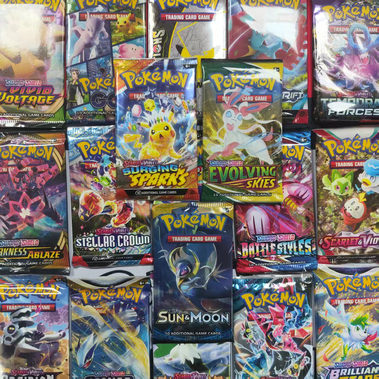 现货正版宝可梦PTCG美版英文卡牌，口袋妖怪卡包XY日月剑盾朱紫补充，收藏必备！-动漫挂件-淘宝好物网