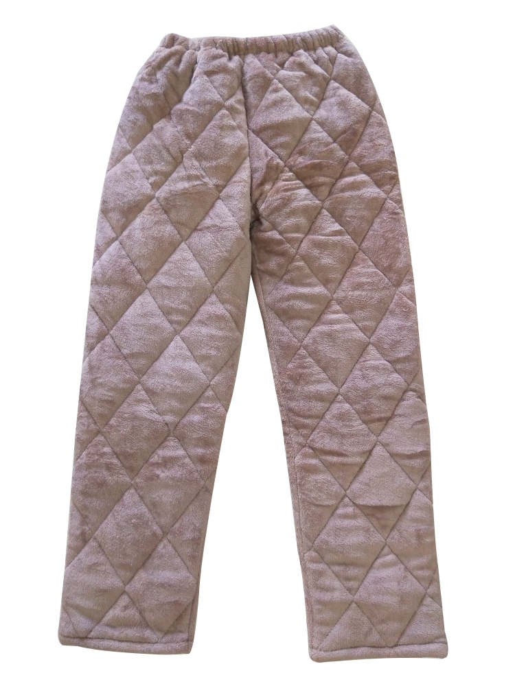 Safari ba lớp dày lông cừu san hô chần quần ngủ mùa đông nam và nữ flannel kích thước lớn thêm dày nhà ấm quần kaki nam ống đứng