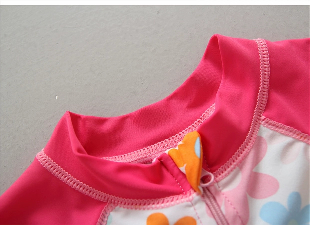 Cô gái Hàn Quốc Xiêm mới dài tay ấm áp áo tắm một mảnh áo tắm chống nắng bơi biển chống tia cực tím - Bộ đồ bơi của Kid