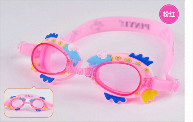 Cá hề dễ thương mới One Piece Kính bơi cho trẻ em Chống nước chống tia UV Cartoon Cartoon mat kinh boi