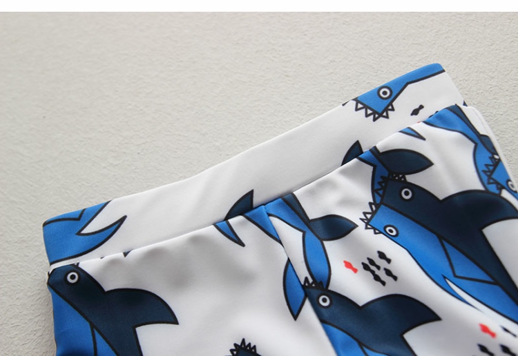 Han Fanchao chia tay áo chống nắng ngắn tay chống tia cực tím cho bé trai áo tắm cho bé bikini cồ tròn hở lưng