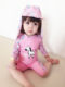 South Korea Hanfan children's swimsuit girls baby zebra one-piece sunscreen anti-ultraviolet baby warm hot spring swimsuit