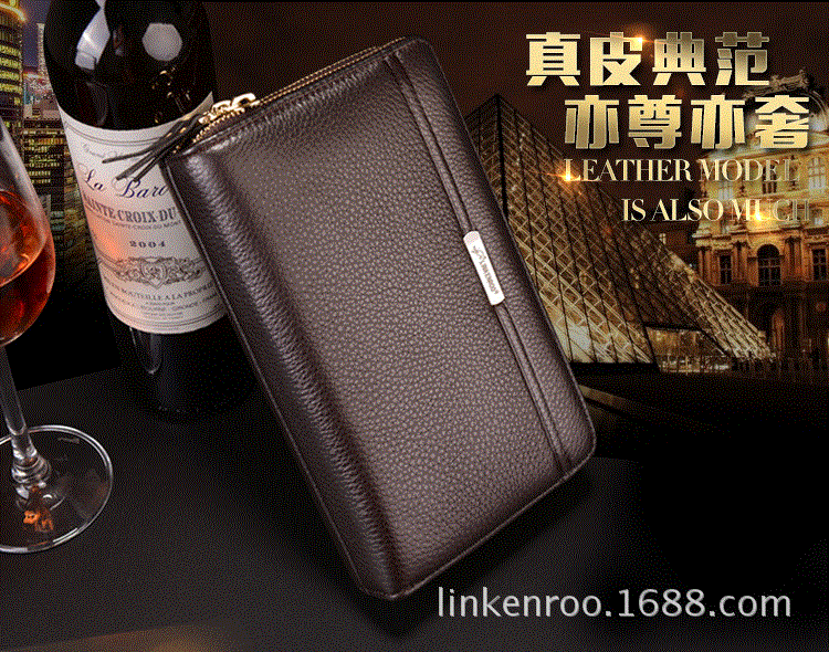 Túi xách nam mới ly hợp túi xách nam cao cấp kinh doanh bình thường ly hợp công suất lớn - Túi xách túi đựng điện thoại khi chạy bộ