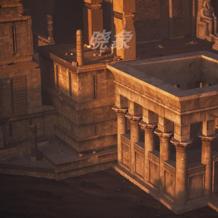 图片[4]-古老奇幻建筑3D模型 格式c4d/blender/fbx/obj K033-cg男孩