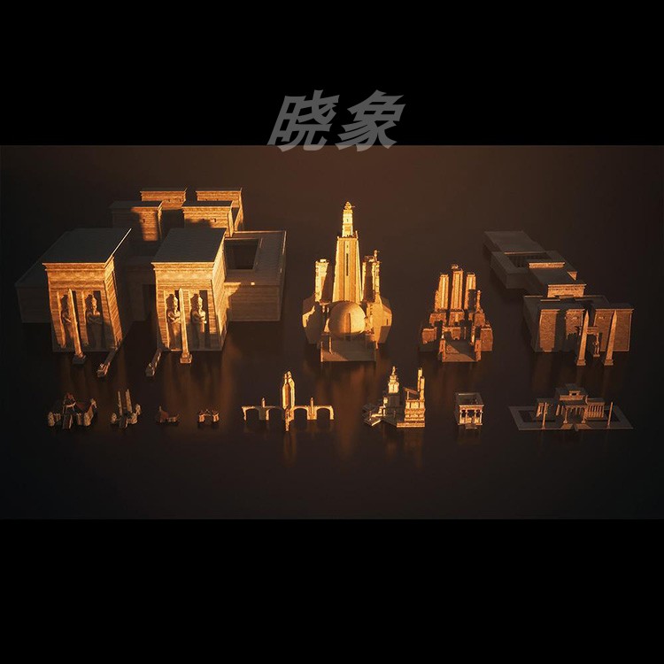 图片[2]-古老奇幻建筑3D模型 格式c4d/blender/fbx/obj K033-cg男孩