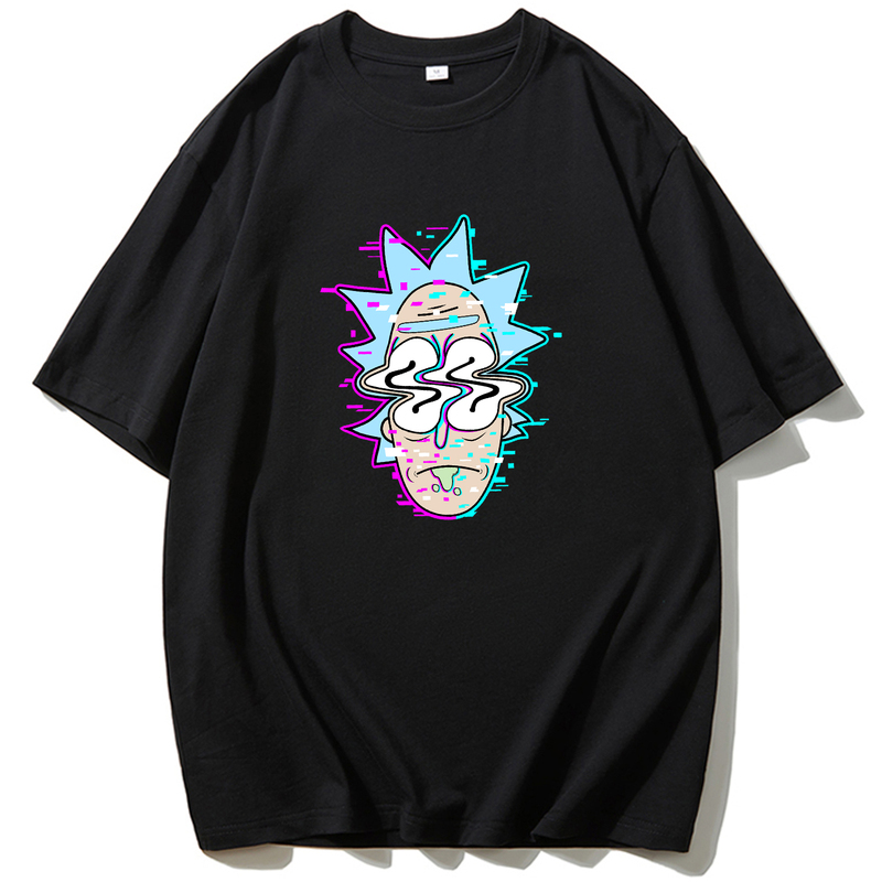 American Cartoon Rick and Morty Clothes Rick and Morty Pure Cotton Student Short-Sleeved T-Shirt Grandma's Peripheral Morty American Cartoon Rick and Morty Clothes Rick and Morty Pure Cotton Student Short-Sleeved T-Shirt Grandma's Peripheral Morty
